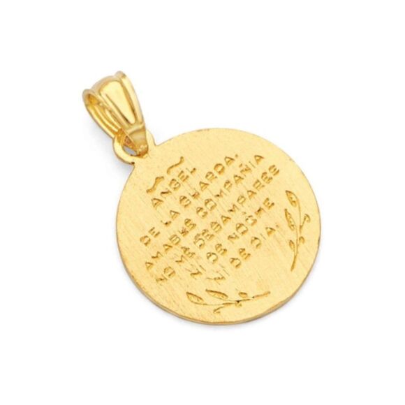 14k solid gold baby angel pendant | Real Gold Religious Jewelry | gift | Angel | - Picture 2 of 8